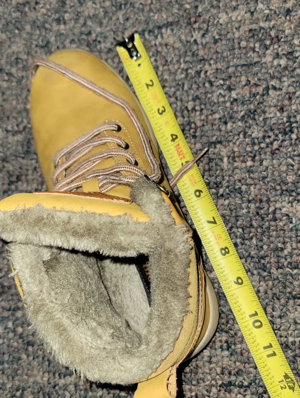 Cozy Fur-Lined Tan Lace-Up Boots